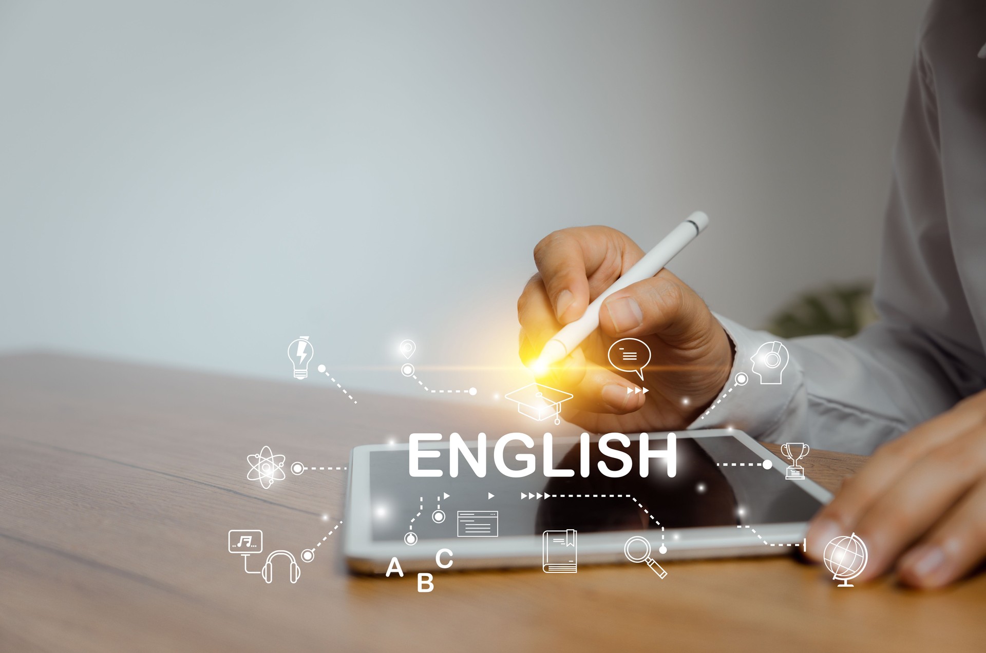 Empowering Education Online Learning & Language Courses with Happy Students.Multi-Ethnic Group & Zoom Classes technology.